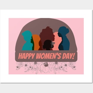 HAPPY WOMEN'S DAY MARCH 8 Posters and Art
